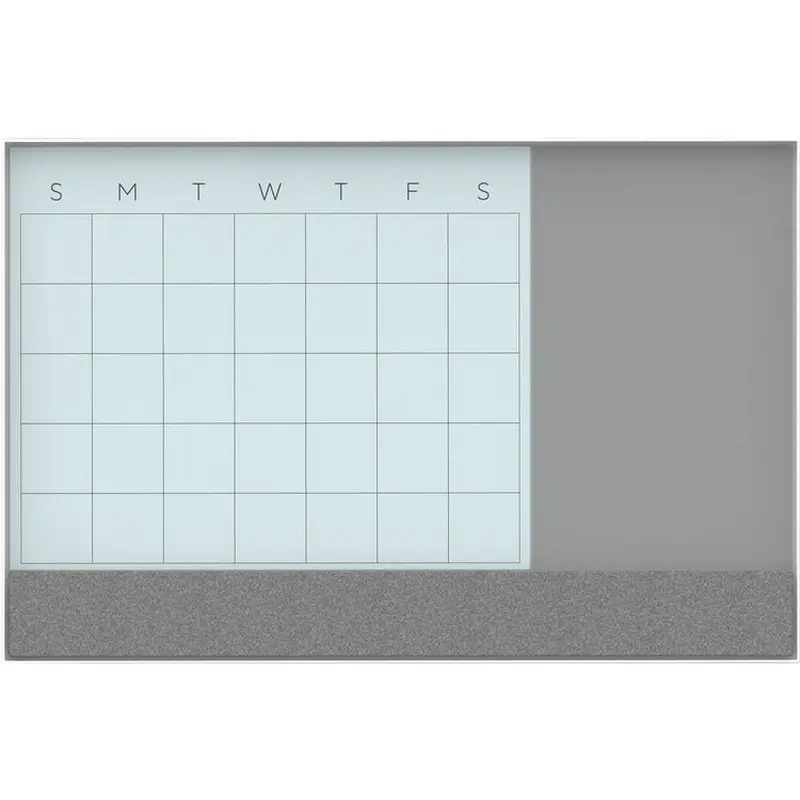 U Brands Magnetic Glass Dry Erase 3-in-1 Calendar Board [SKU - UBR3196U0001]EA