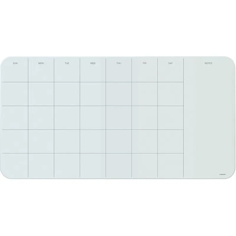 U Brands Magnetic Glass Dry Erase Weekly Calendar Board [SKU - UBR2341U0001]EA