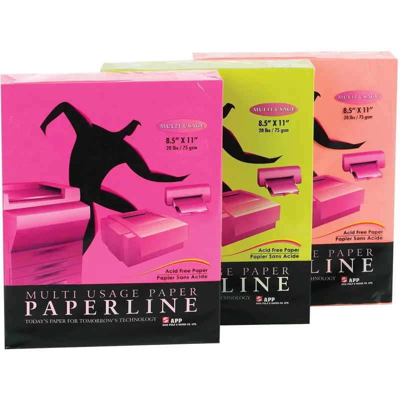 APP Inkjet, Laser Colored Paper - Letter - 8 1/2" x 11" - 20lb - Cyber Red