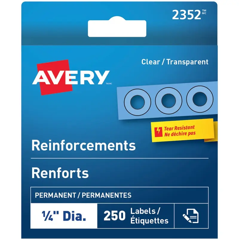 Avery® Clear Reinforcement Labels