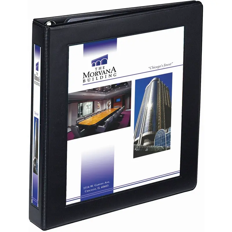 Avery® Heavy-Duty Framed View 3-Ring Binder, 1" EZD Rings, Black