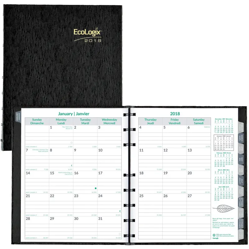 Blueline EcoLogix CoilPro Monthly Planner
