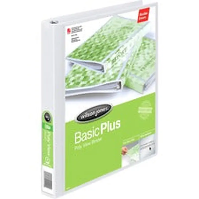 Wilson Jones Round Ring Flex Poly View Binder