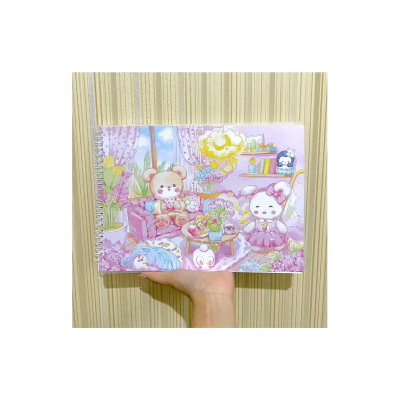 Strawberry Soda in My House Sticker Book A4 SizeLivingroom