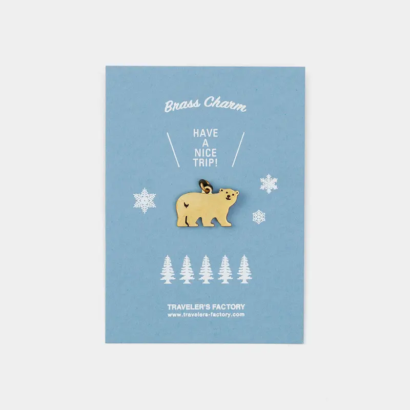 Travelers Factory Brass Charm Little Bear