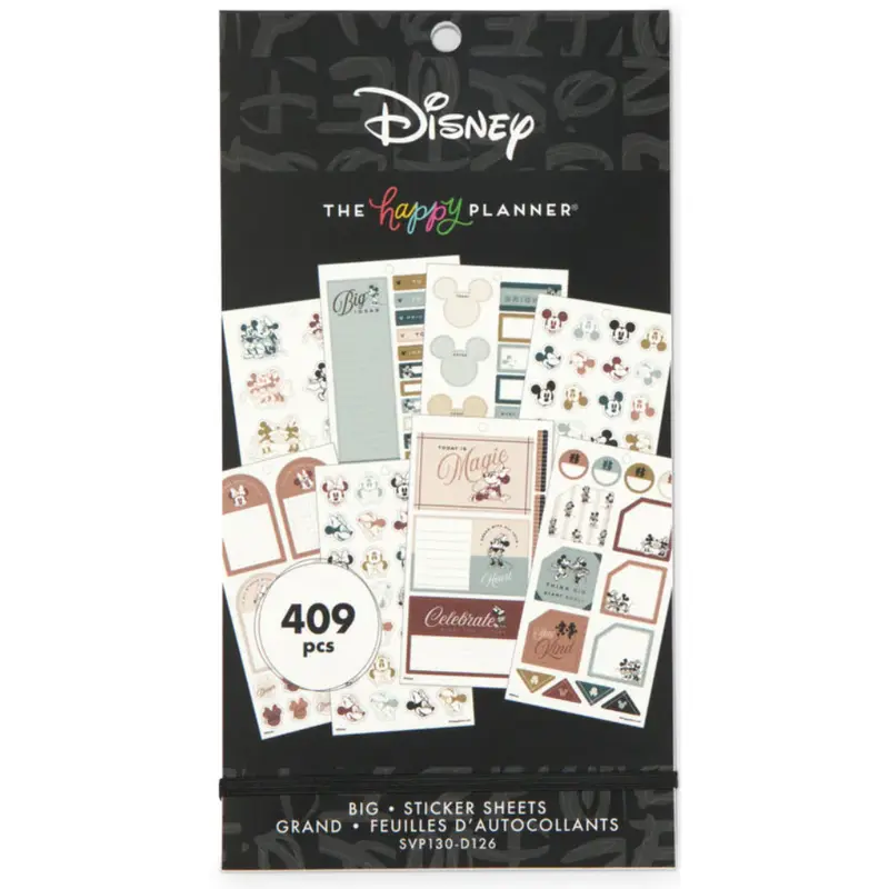 The Happy Planner Disney Mickey Mouse & Minnie Mouse Farmhouse Value Pack Stickers Big