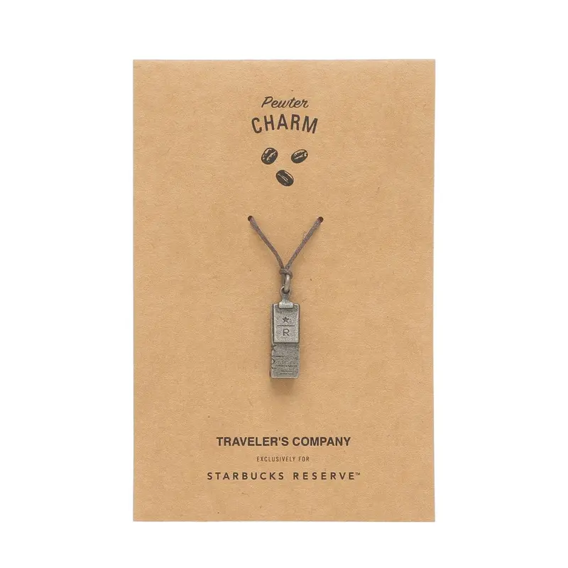 Travelers Starbucks Reserve Roastery Limited Pewter Charm Coffee Bag