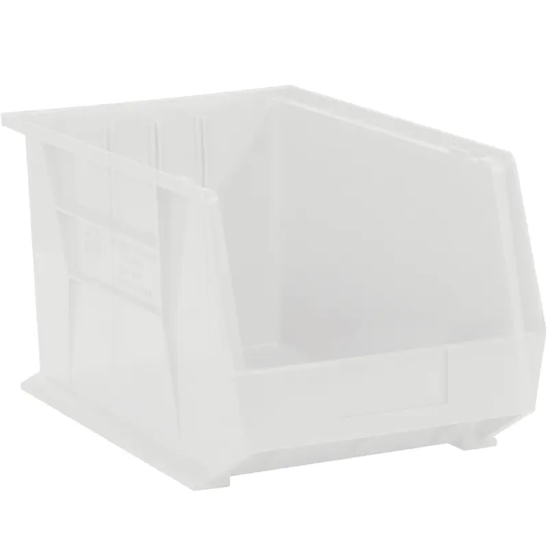 10 3/4 x 8 1/4 x 7 Clear Plastic Bin Boxes 6/Case