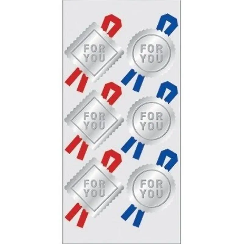 Z & K Banana Brand For You Silver Sticker