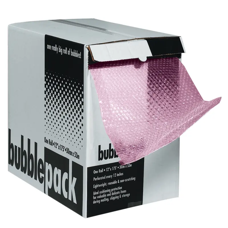 1/2" x 24" Anti-Static Bubble Cushioning in Self-Dispensing Box 50 Feet/Roll