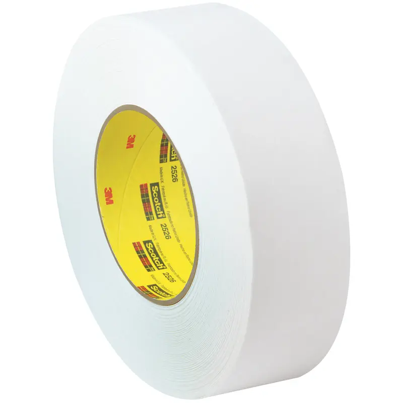 1" x 60 yds. 3M 256 White Flatback Tape 12/Case