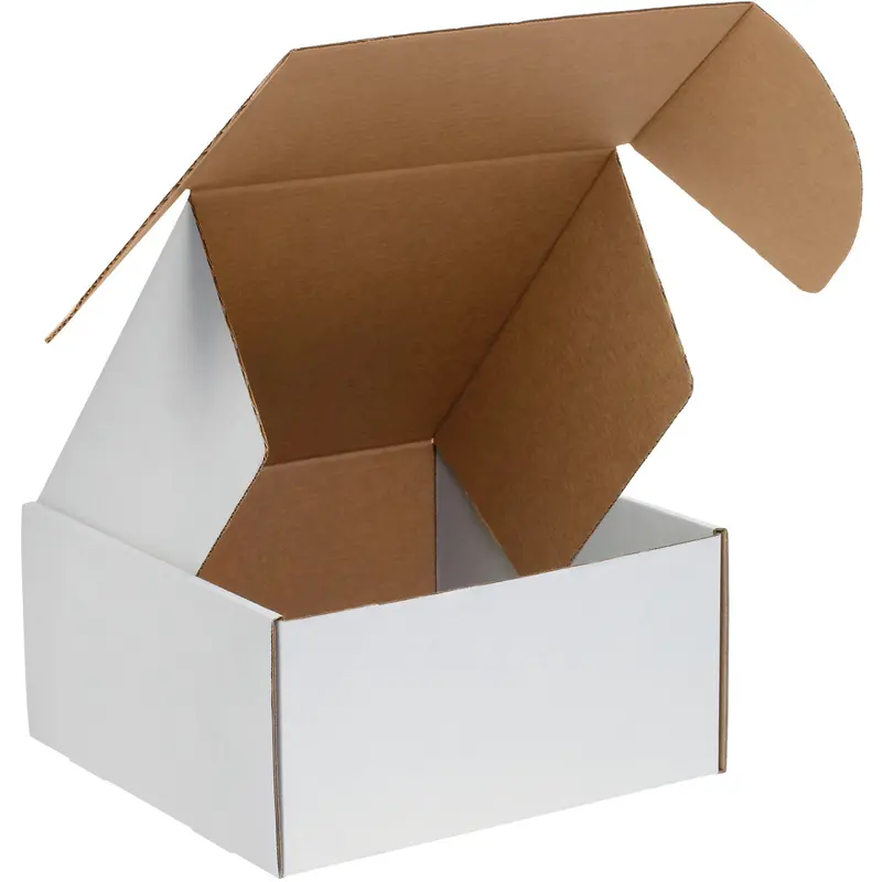 10 x 10 x 5 White Deluxe Literature Mailers 50/Bundle