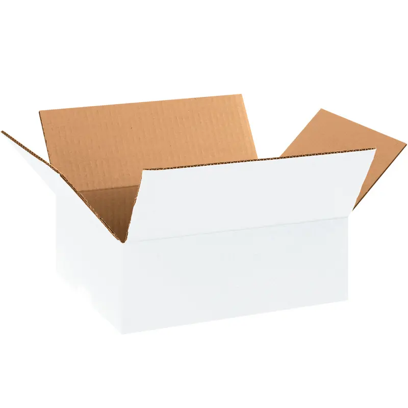 11 1/4 x 8 3/4 x 4 White Corrugated Boxes  25/Bundle