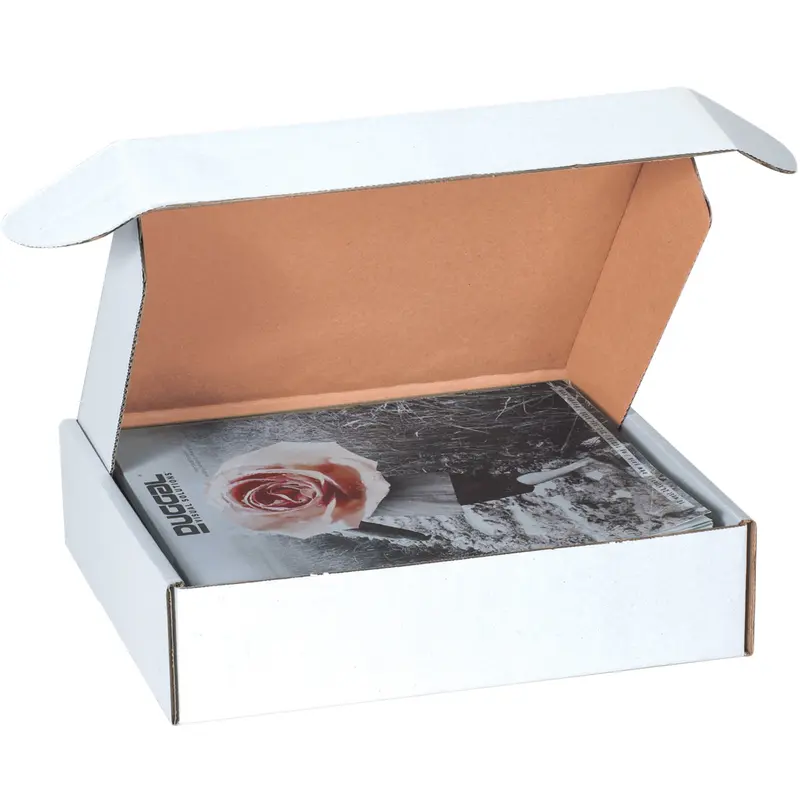 12 x 12 x 3 White Deluxe Literature Mailers 50/Bundle