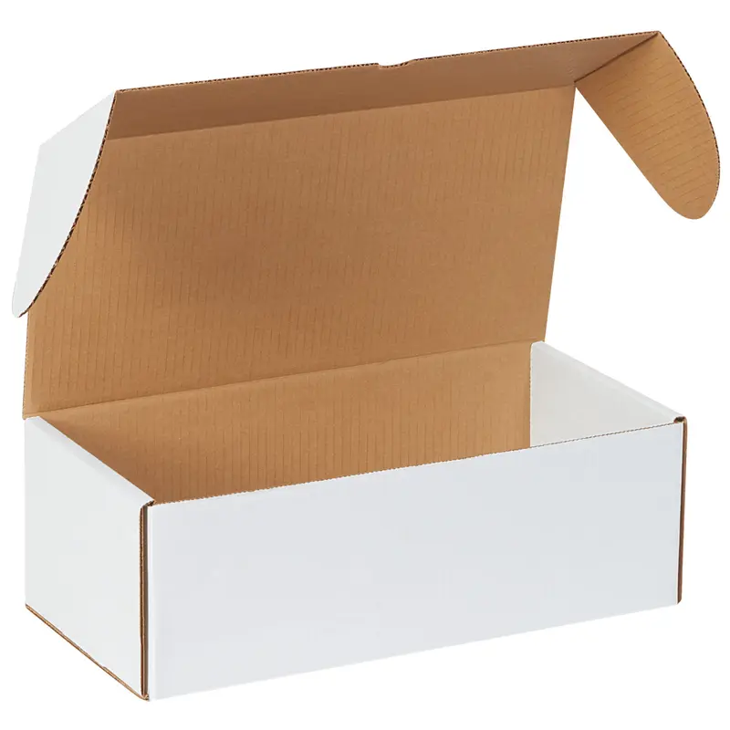 14 1/2 x 7 1/4 x 5 White Outside Tuck Mailers 25/Bundle