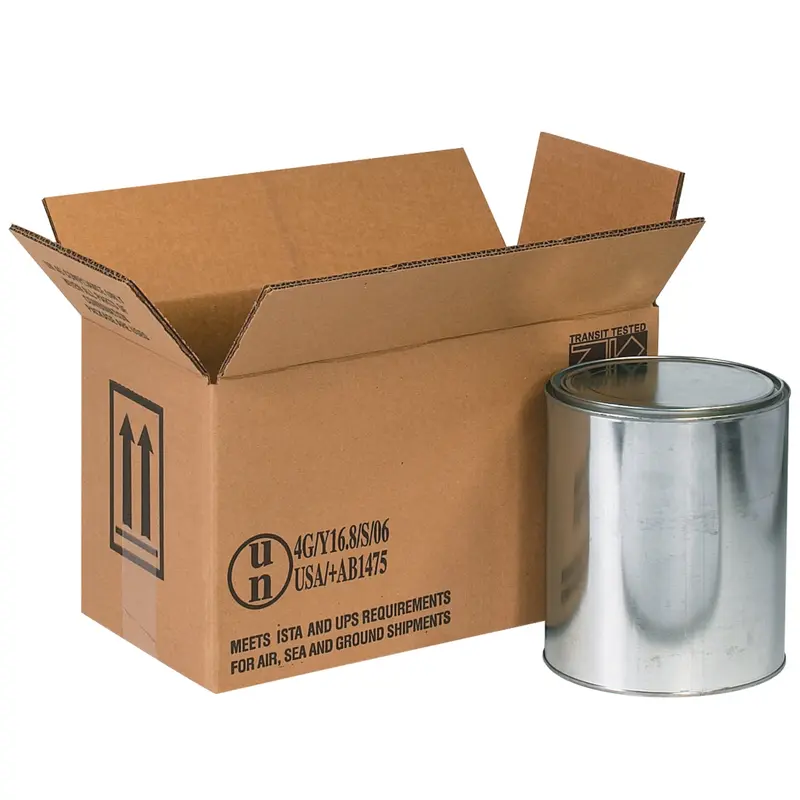 14 1/8 x 6 7/8 x 7 7/8 2 - 1 Gallon Haz Mat Boxes 20/Bundle