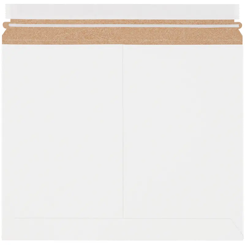 13 1/2 x 11 White Utility Grade Flat Mailers 200/Case