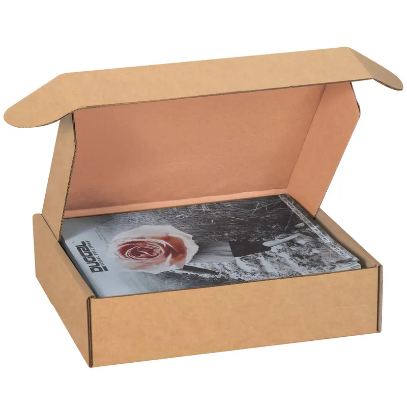 14 x 10 x 3 Brown Corrugated Deluxe Literature Mailers 50/Bundle