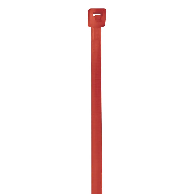 14" (50 lb Tensile) Fluorescent Red Cable Ties 1000/Case