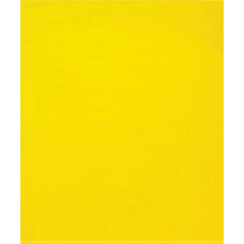 15 x 18 - 2 Mil Yellow Flat Poly Bags 1000/Case