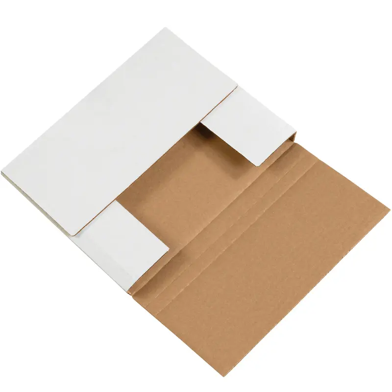 17 1/8 x 14 1/8 x 2 White Easy-Fold Mailers  50/Bundle
