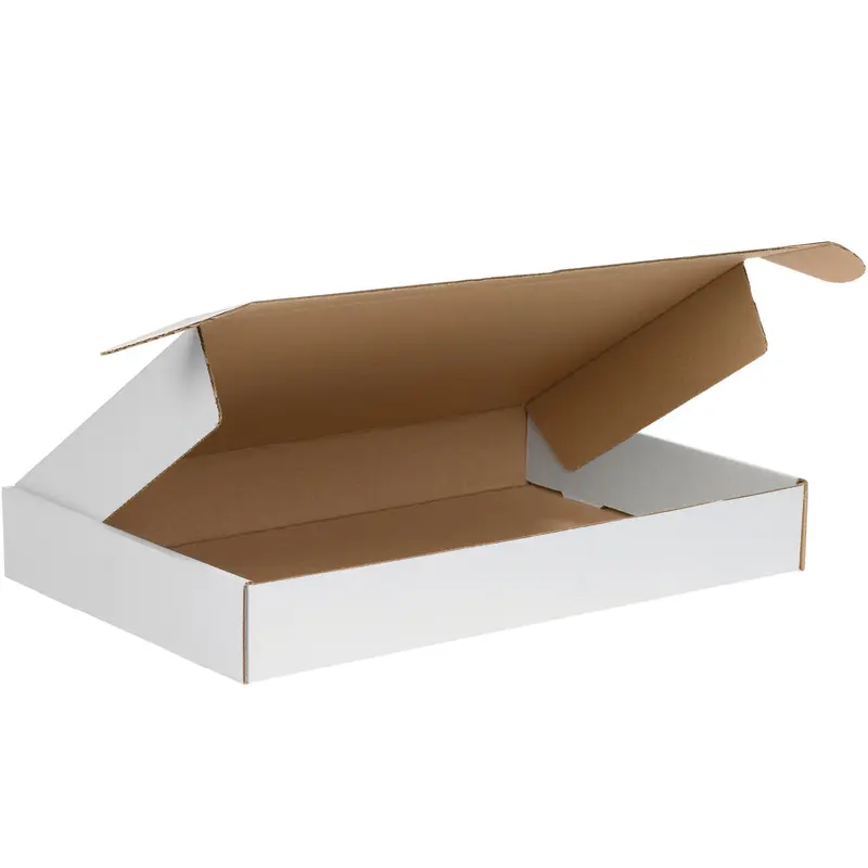 18 x 12 x 2 White Deluxe Literature Mailers  50/Bundle