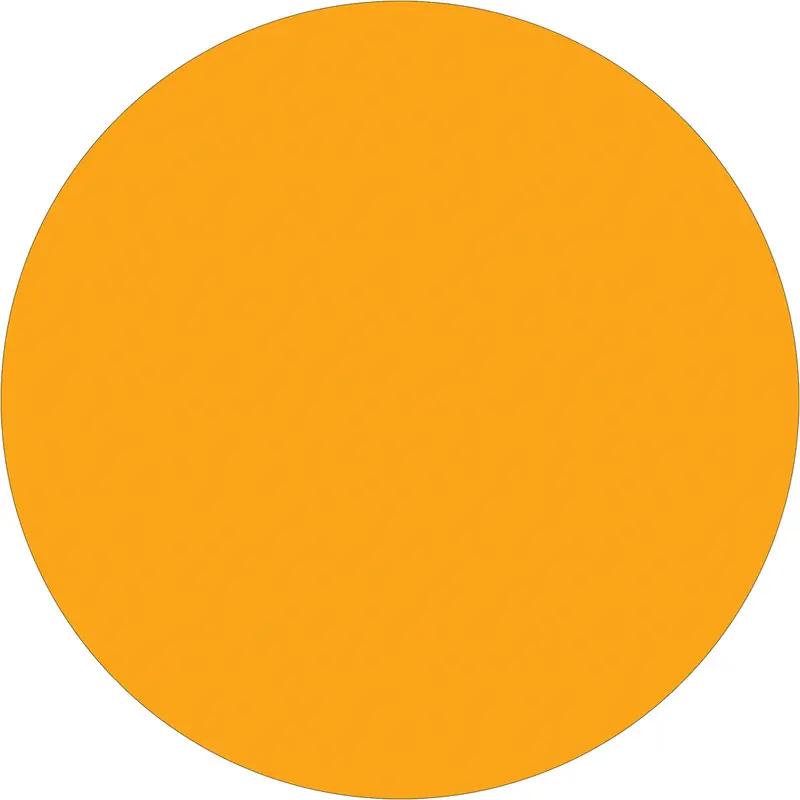 2" Fluorescent Orange Inventory Circle Labels 500/Roll