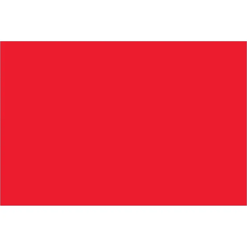 2 x 3" Fluorescent Red Inventory Rectangle Labels 500/Roll