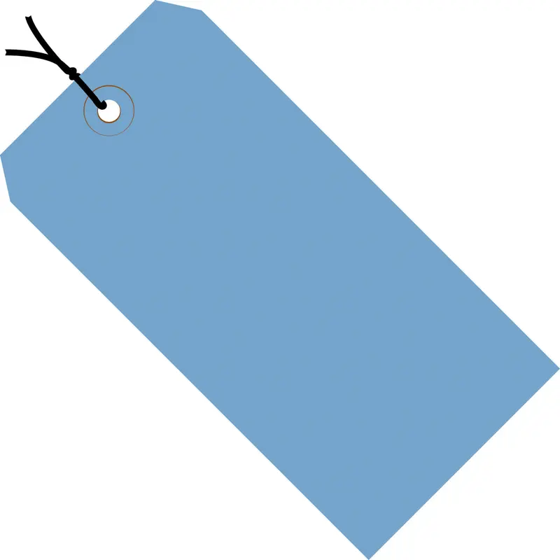 2-3/4 x 1-3/8 Pre-Strung Royal Blue Tags (THICK BOARD - 13 POINT) 1000/Case