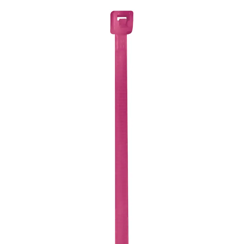 8" (40 lb Tensile) Fluorescent Pink Cable Ties 1000/Case