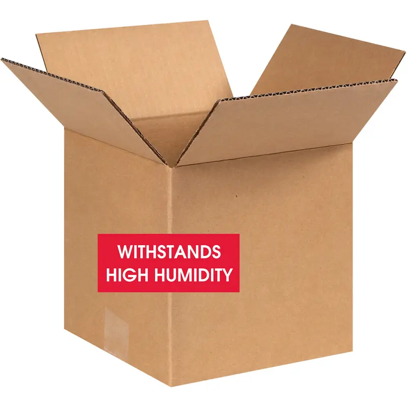 8 x 8 x 8 W5C Weather Resistant Corrugated Boxes 25/Bundle