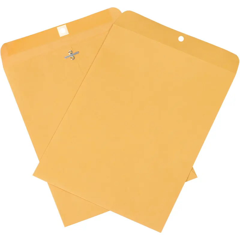 9 x 12 Kraft Clasp Envelopes 500/Case