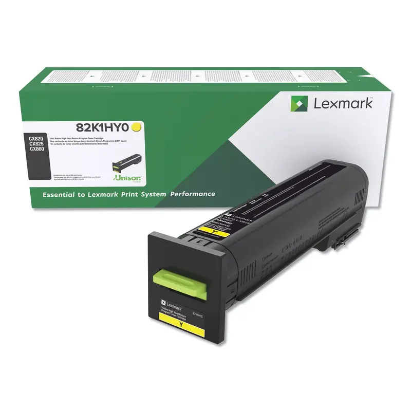 82K1HY0 Return Program High-Yield Toner, 17,000 Page-Yield, Yellow