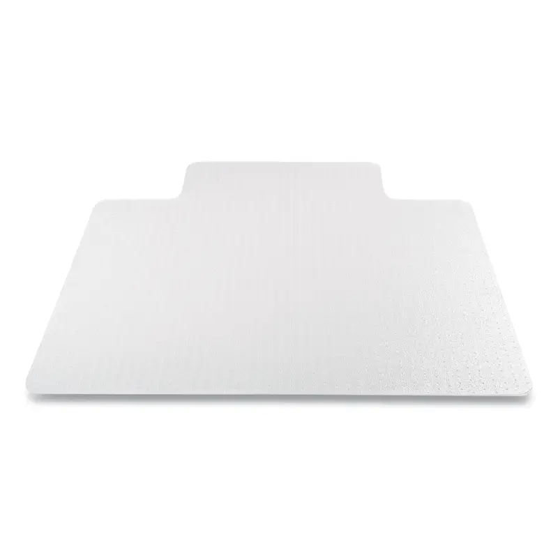 Antimicrobial Chair Mat, Medium Pile Carpet, 48 x 36, Lipped, Clear