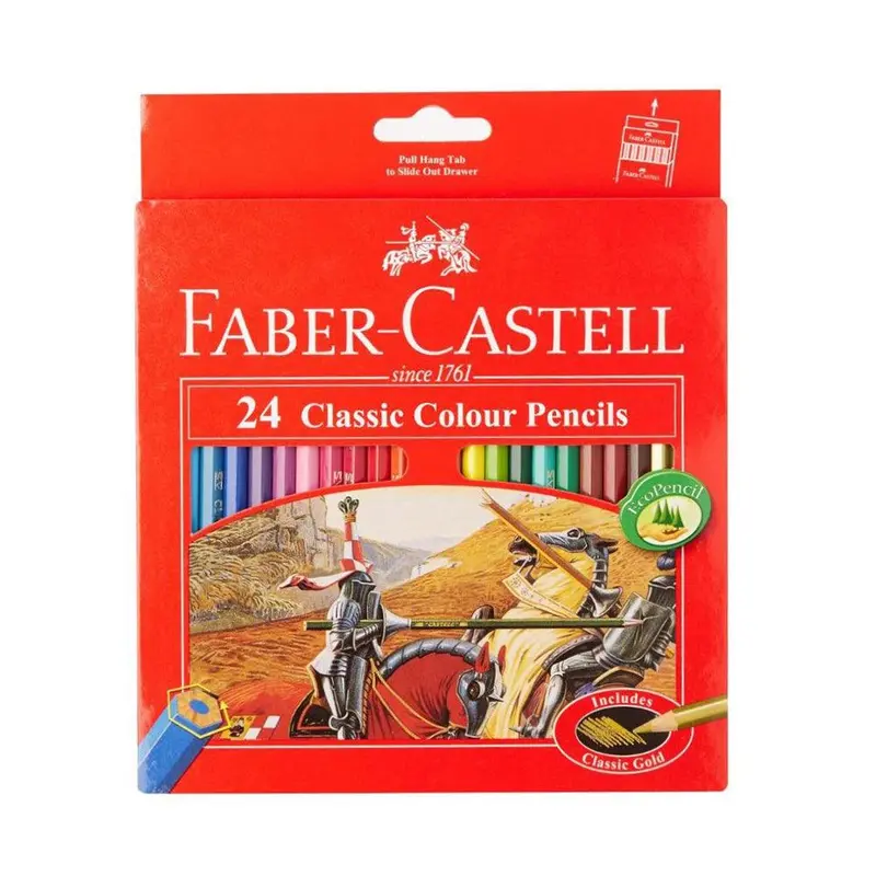 (NET() Faber Castell Coloring Pencils Classic Range 24 Color
