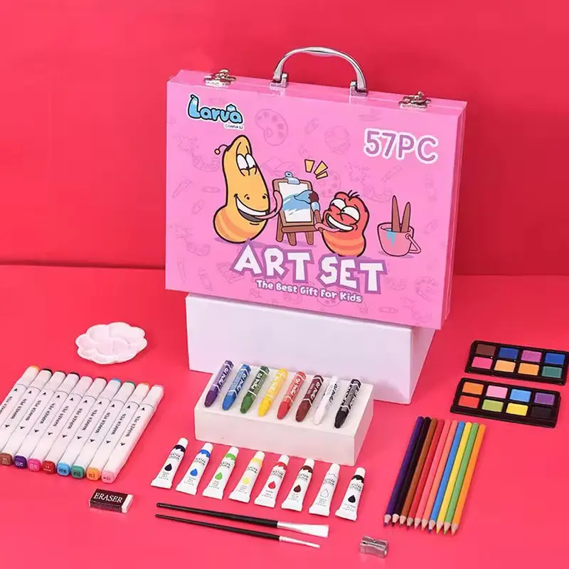 (NET) 57 Pcs Pen SetPink