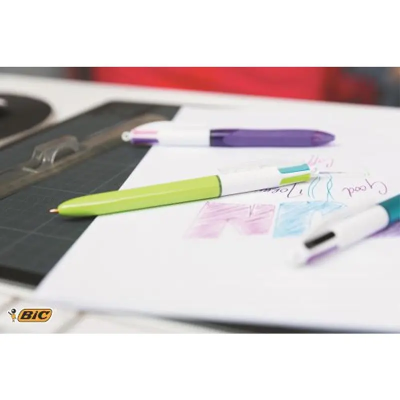 (NET) BIC 4 Colors Fashion Ballpoint PenBlue
