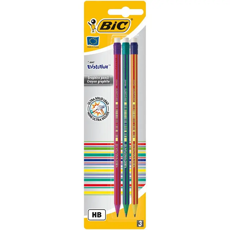 (NET) BIC Evolution HB Pencil 3 pcs