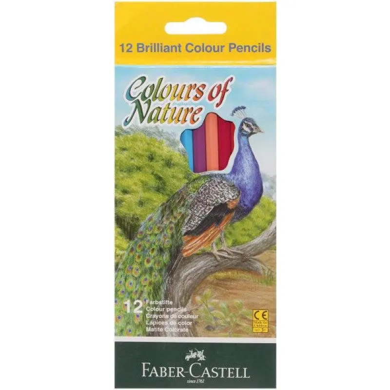 (NET) Faber Castle Long Color Pencils 12 Pieces / 134220
