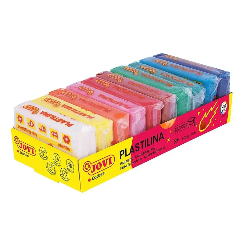 (NET) Jovi Plastilina Modelling Clay 10 Bars 50g Each