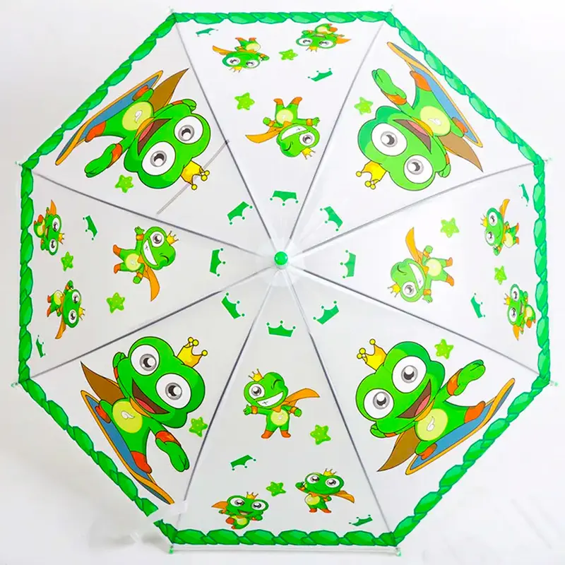 (Net) Kids' 8K 50cm Cute Animal Cartoon Umbrella CollectionGreen *Frog*