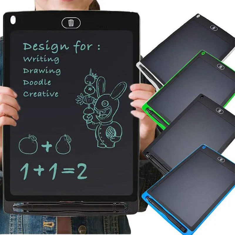 (NET) LCD Writing Tablet 12 Inch Digital Drawing Electronic Handwriting Pad / 1201 / KC2022-4/ GZ-31/ 8463/kc281-431 / KZ-359Aqua