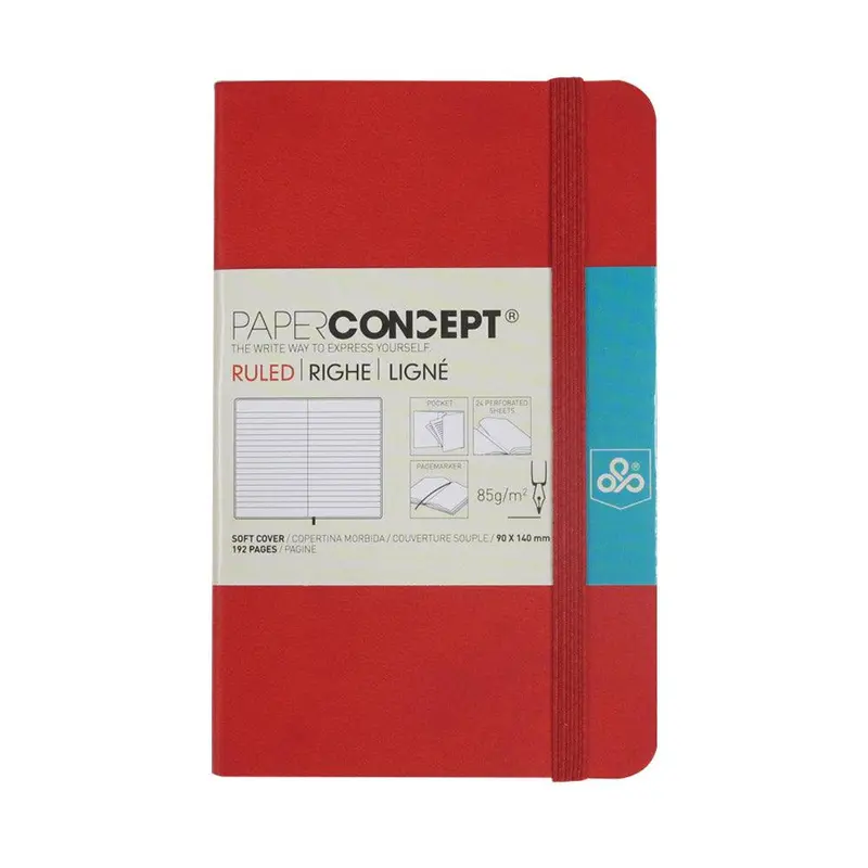 (NET) OPP Paperconcept Executive Notebook PU Soft Cover lined / 914 cm