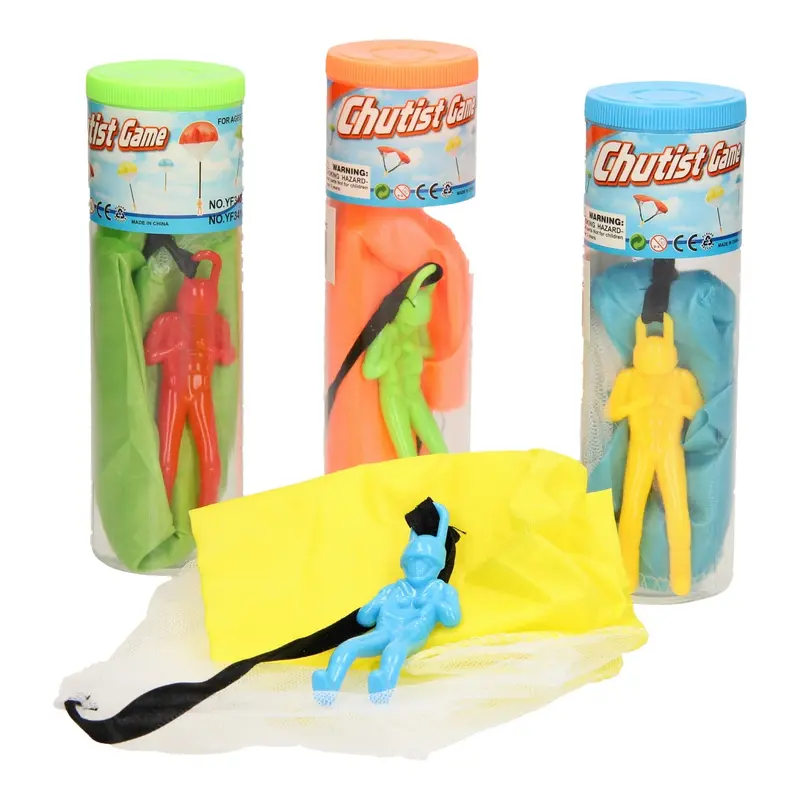 (NET) Parachute Kite Outdoor Play Game ToyBlue