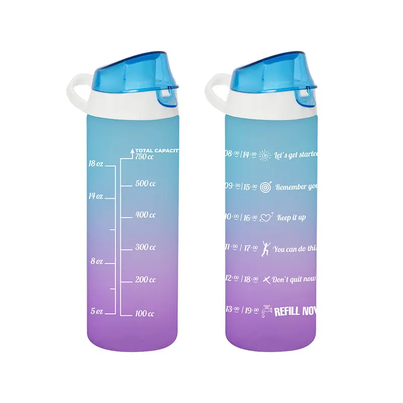 (Net)Herevin Double Color Painted Sports Bottle Pc-Blue / 750ml