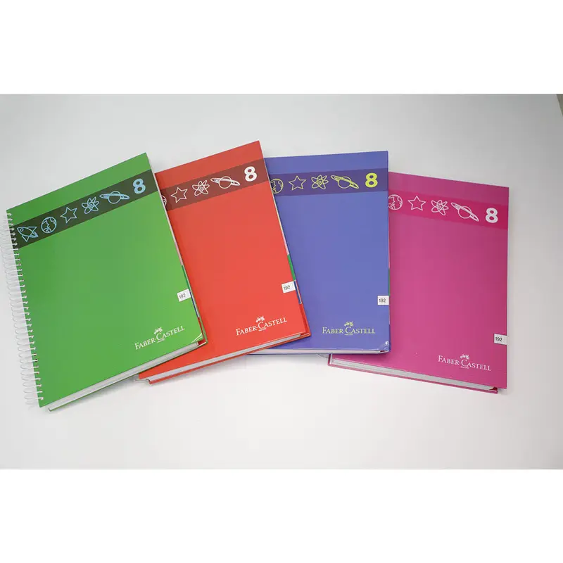 (NET)Faber-Castell Univ.10Subjt. A4 Spiral 192sh 70g Sqrd.