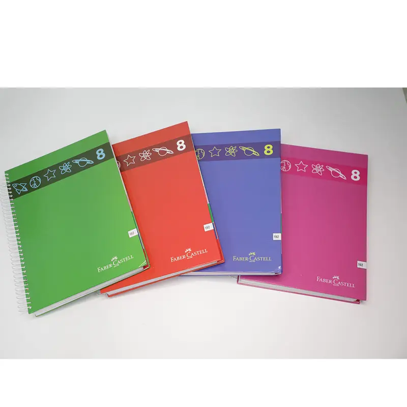 (NET)Faber-Castell Univ.5 Subjt. A4 Spiral 192sh 70g Lined Engl.
