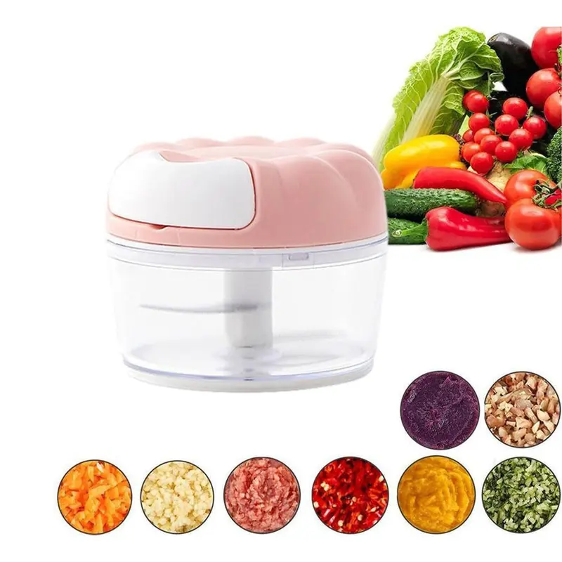22FK218 / Multifunctional Small Vegetable Food Chopper Accessories Kitchen Garlic Peeler ToolsGreen