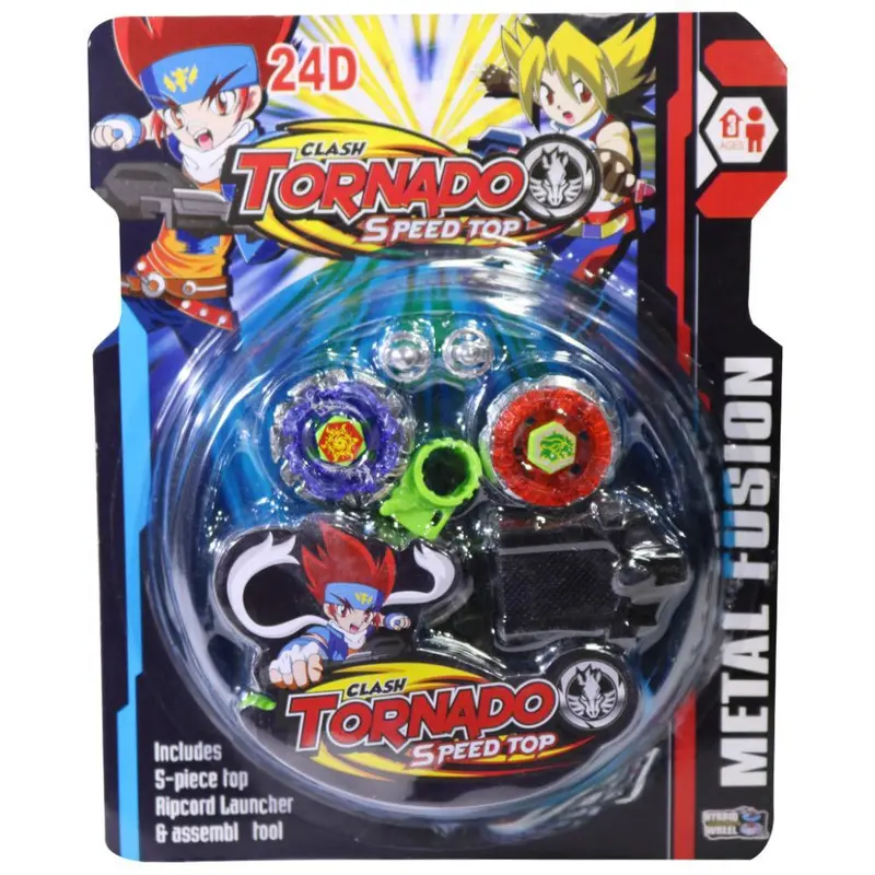 Beyblade Tornado Metal Fusion 8d Speed Top SetRed & Green