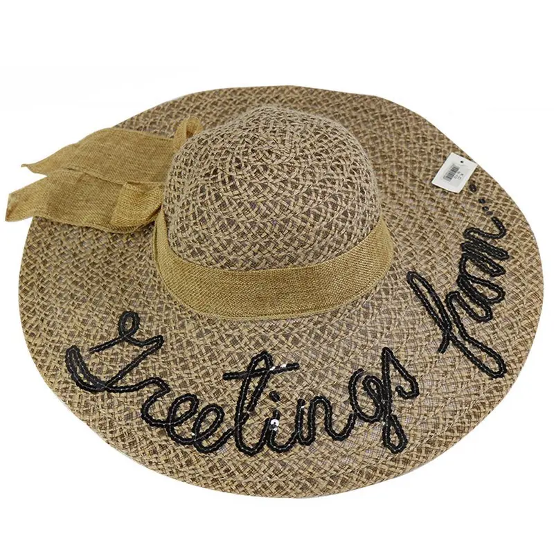 Straw Wide Brim Women Hat N-10